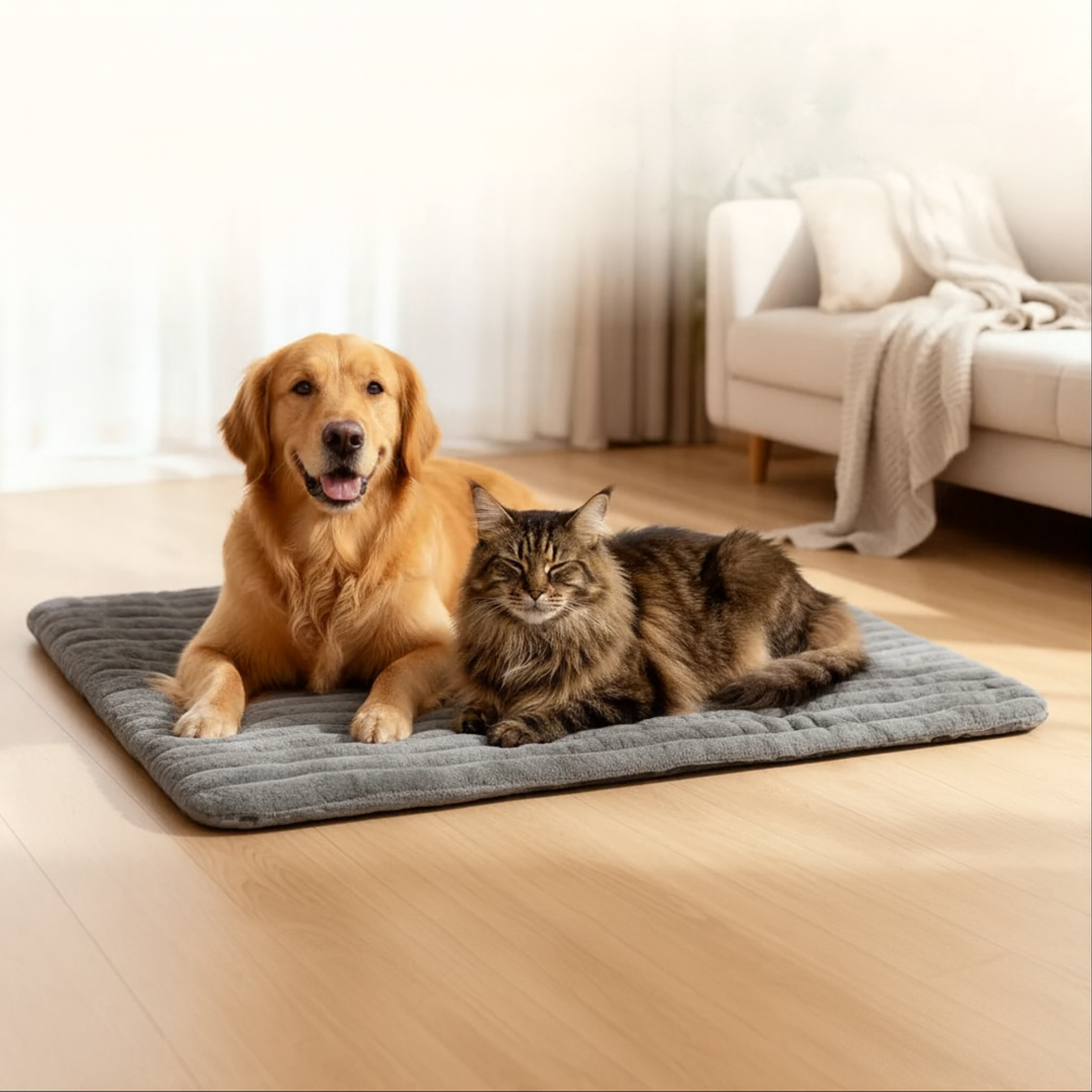 Self-Heating Pet Mat | Thermal Warming Pad for Dogs & Cats