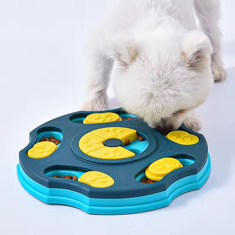 Beginner dog puzzle toy with simple treat compartments — image 2