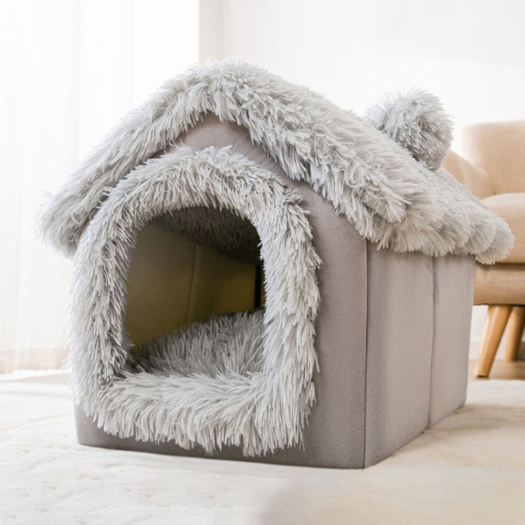 Soft fleece pet bed with washable cover and non-slip base for dogs and cats — image 2