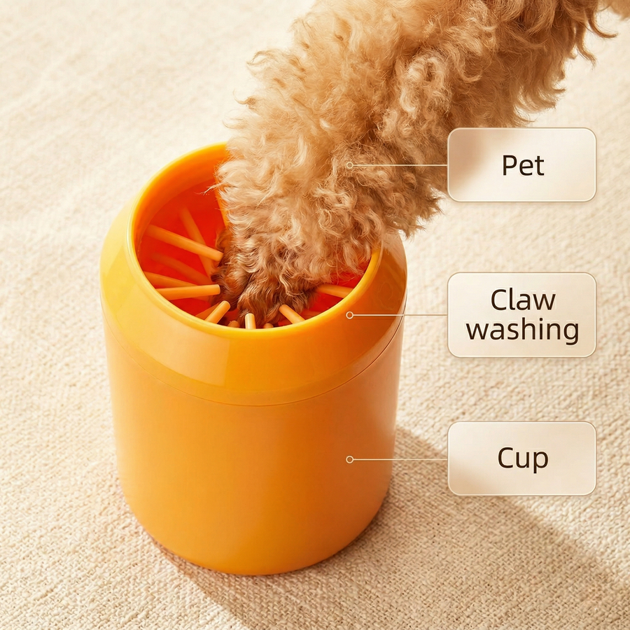 Meet Silicone Dog Paw Cleaner Cup