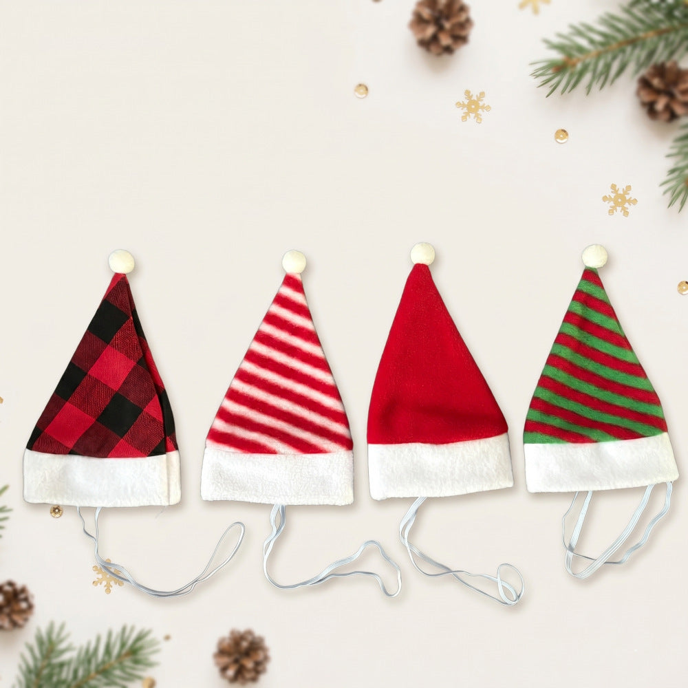 Classic plush pet Santa hat — image 2