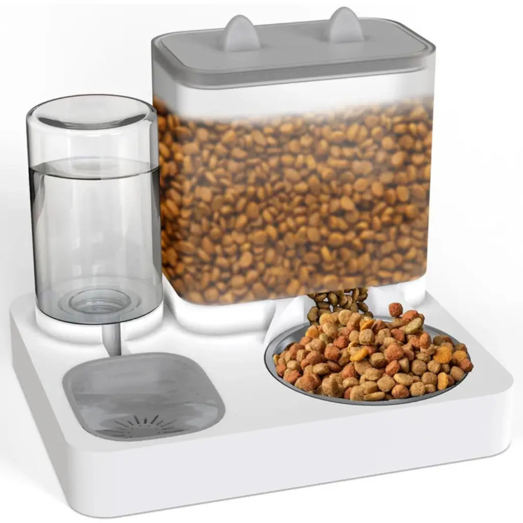 Gravity pet feeder and water dispenser no power needed — image 1