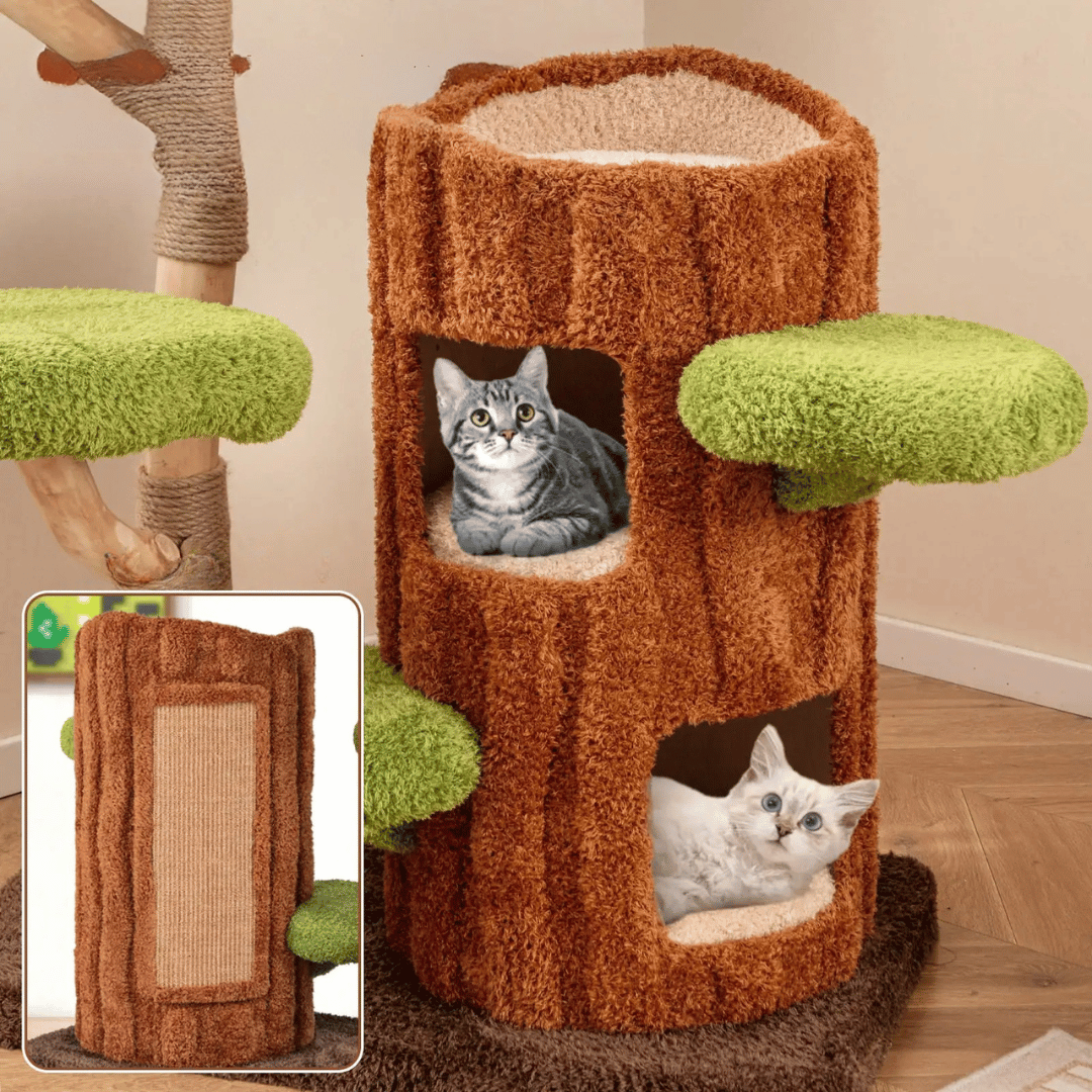 Multi-level cat tree with spacious condos and sisal scratching posts — image 2