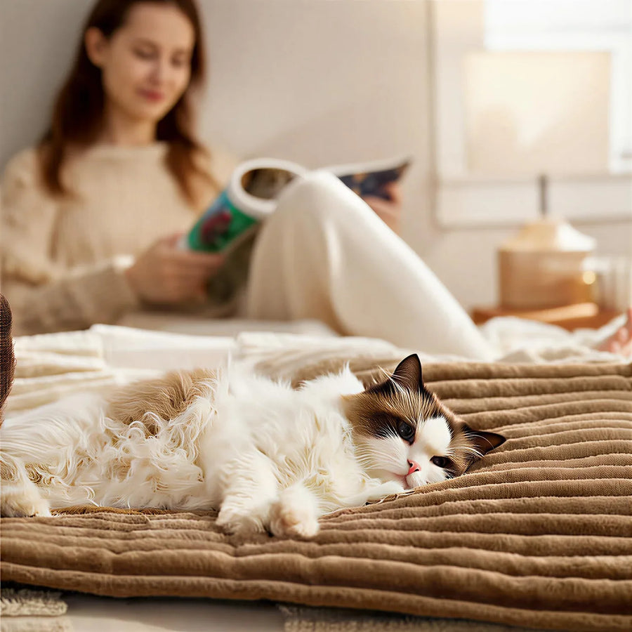 A plug-free mat that works with their body heat.