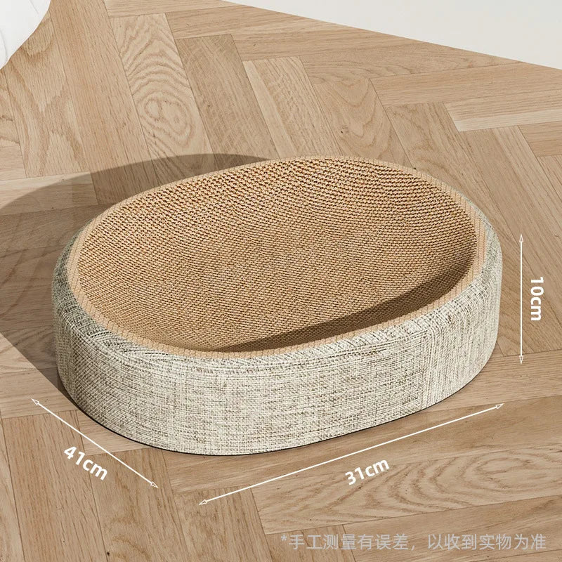 A scratcher your cat will also nap in.
