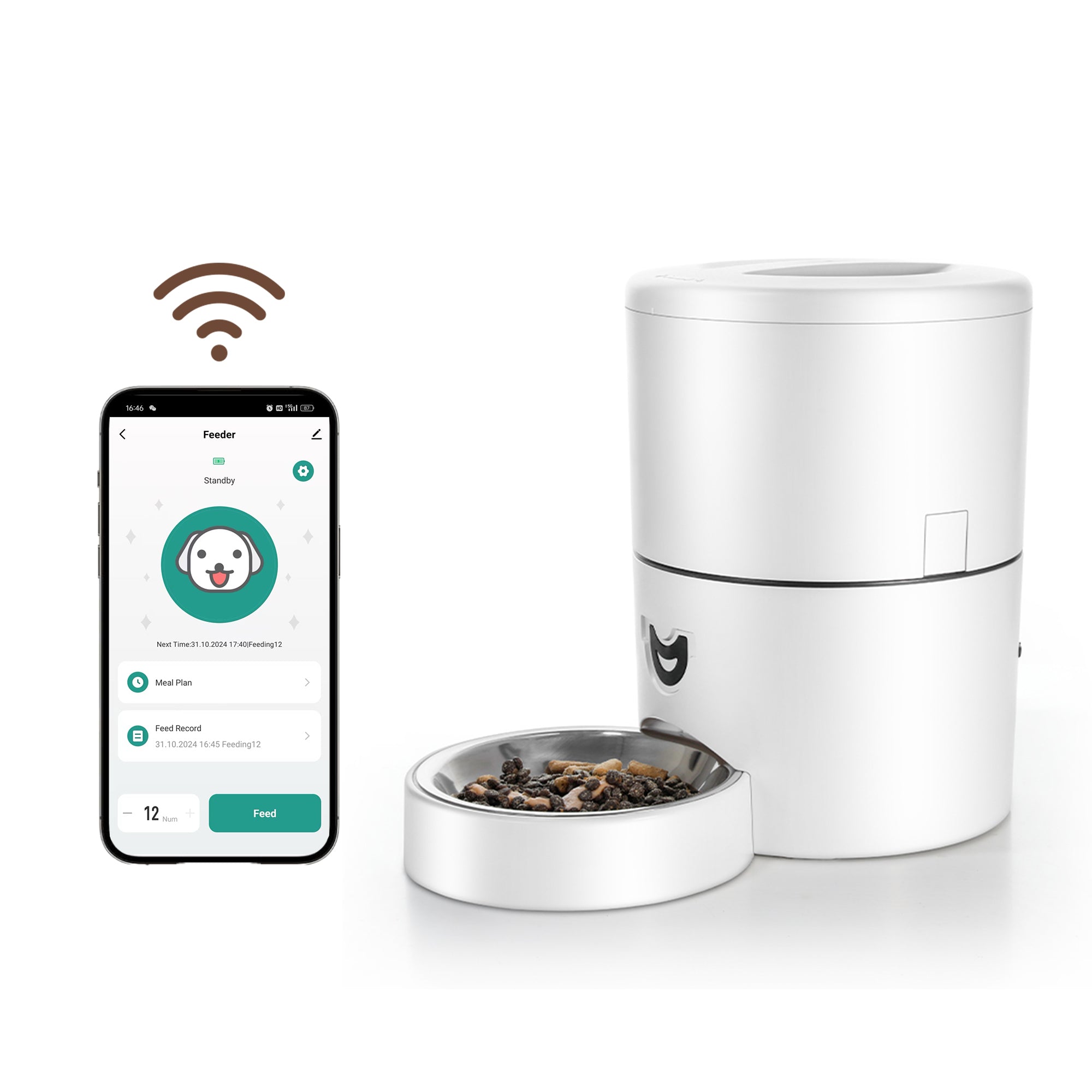 Automatic Pet Feeder for Consistent Meals | App Schedule & 4L Hopper