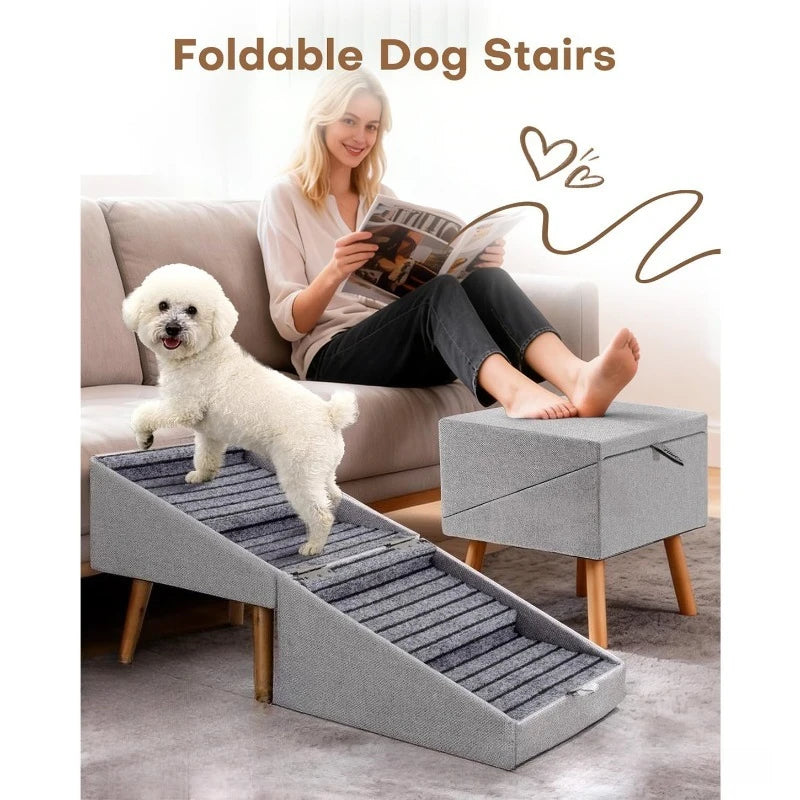 Foldable dog stairs that turn into a stool - photo 2