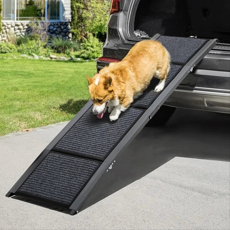 Pawzex folding dog car ramp with a non-slip surface - image 1