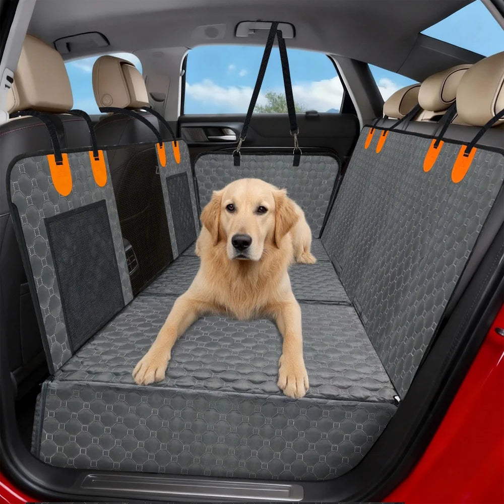 Gray hard bottom back seat extender